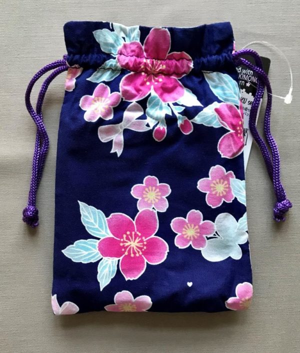 Japansk bæredygtig taske med små blomster