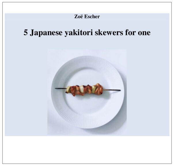 5 Japanese yakitori for one