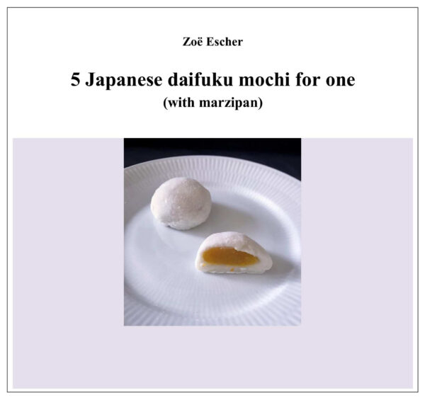 5 Japanese daifuku mochi for one